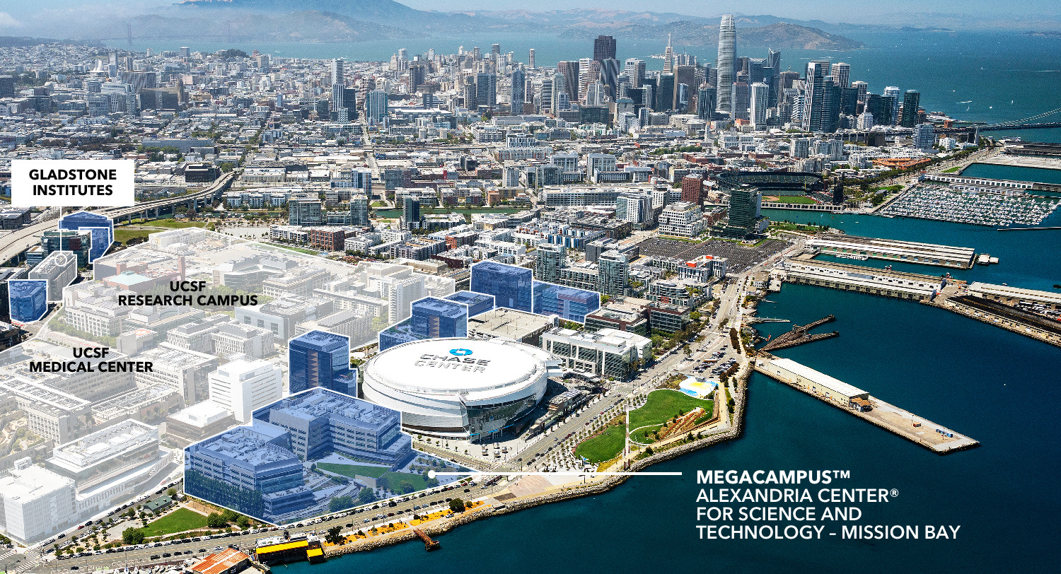Aerial Map of Mission Bay/SoMa Properties