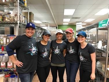 Alexandria team members volunteering